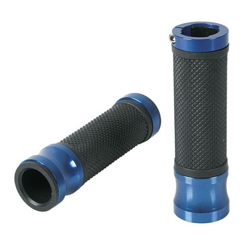 Boutons Lampa universels en caoutchouc et aluminium anodisé bleu