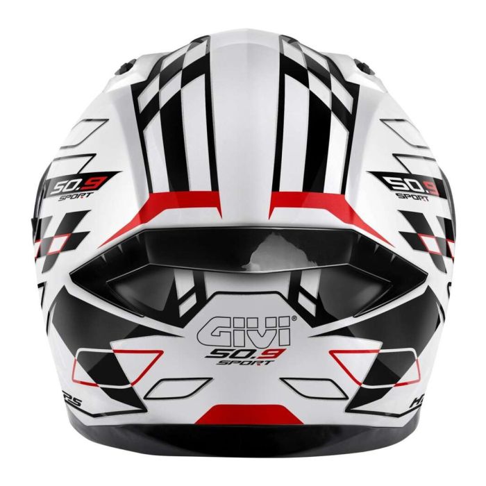Casco Integrale Givi 50.9 Assault Bianco Nero Rosso