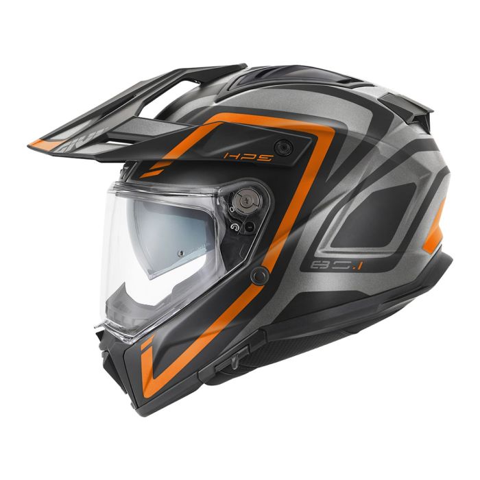 Casco Enduro Givi 80.1 Apex Titanio Nero Arancio
