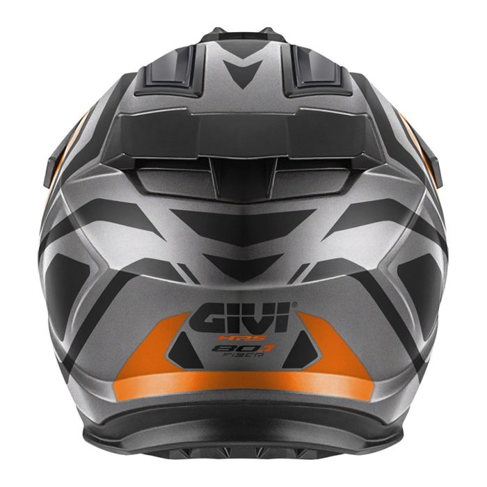 Casco Enduro Givi 80.1 Apex Titanio Nero Arancio