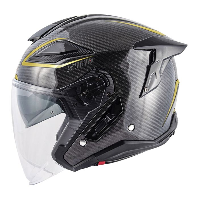 Casco Jet Givi X29 Carbon Carbonio Nero Oro