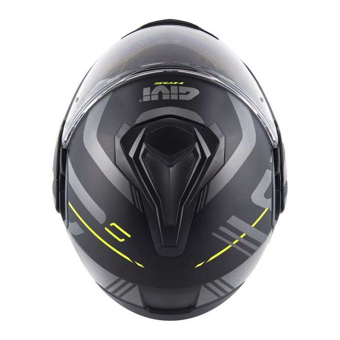 Casco Reversibile Givi X30 Pulsar Nero Op. Giallo