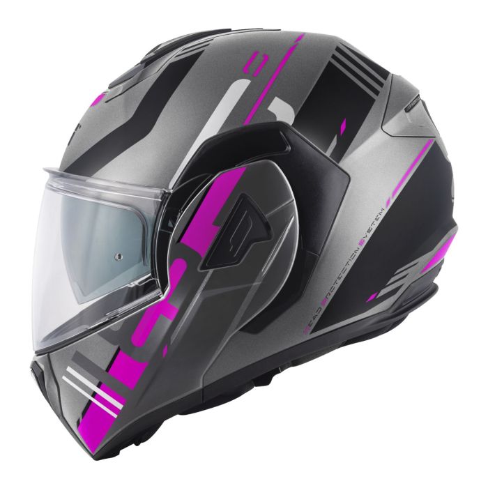 Casco Reversibile Givi X30 Pulsar Titanio Op. Rosa