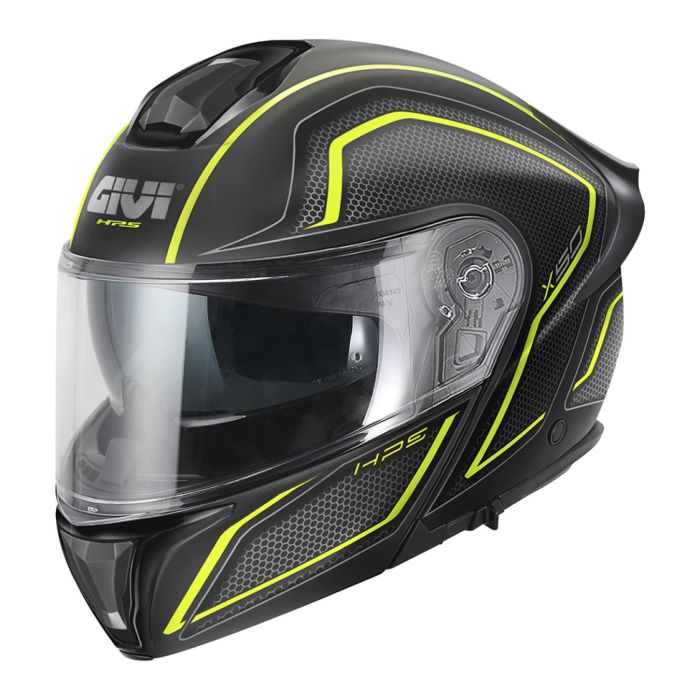 Casco Modulare Givi X50 Hologram Nero Op. Giallo