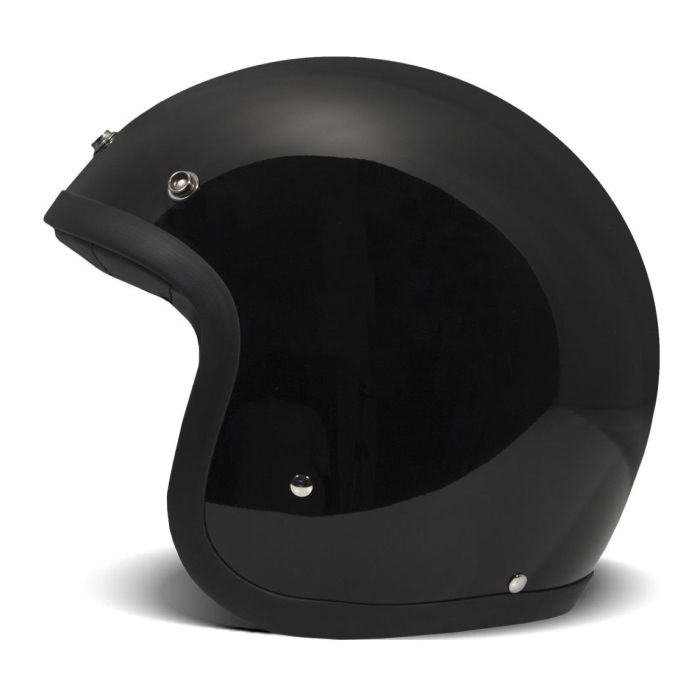 Casco Jet Dmd Retro Mono Solid Black