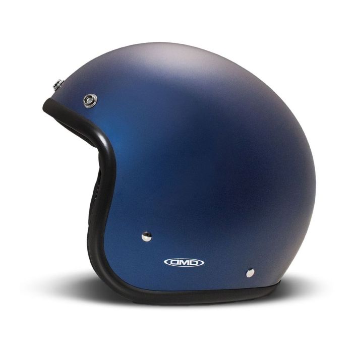 Casco Jet Dmd Retro Mono Matt Deep Blue