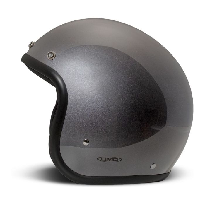 Casco Jet Dmd Retro Mono Metallic Grey