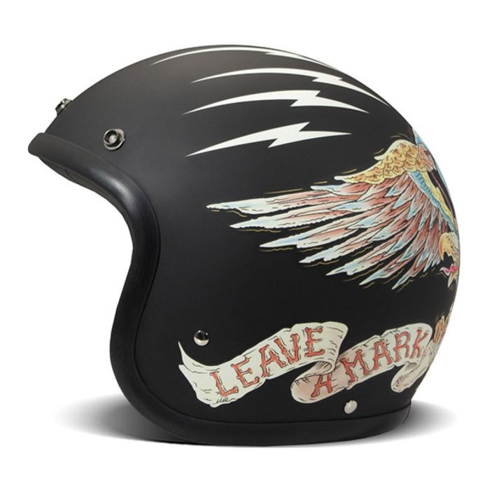Casco Jet Dmd Retro Graphic Eagle