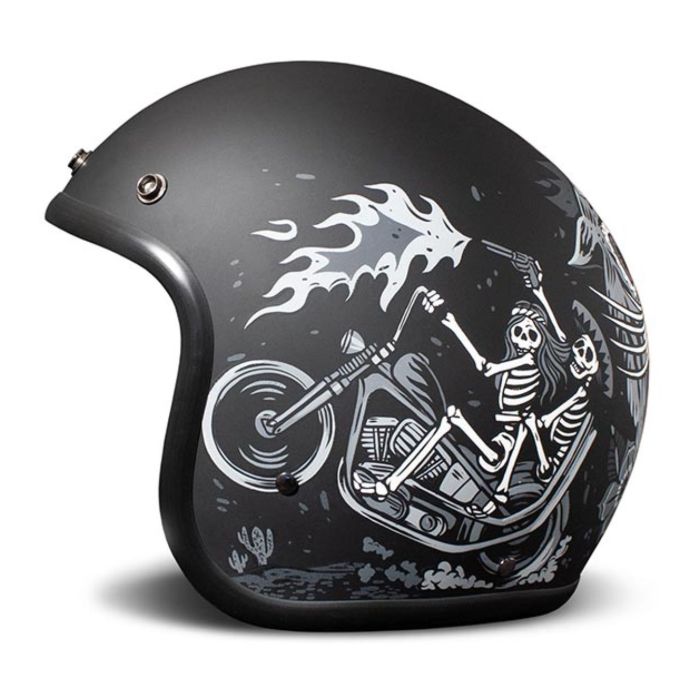 Casco Jet Dmd Retro Graphic Ghost Rider