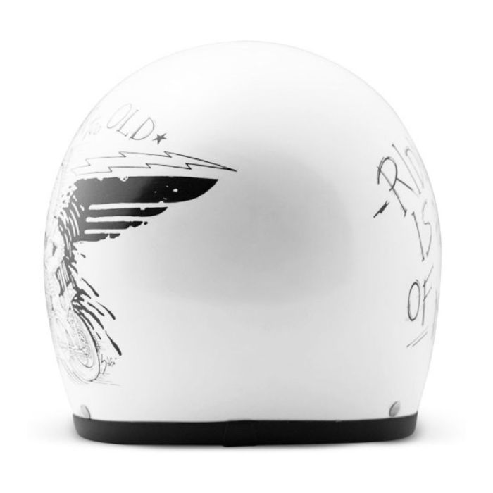 Casco Jet Dmd Retro Graphic Oldie