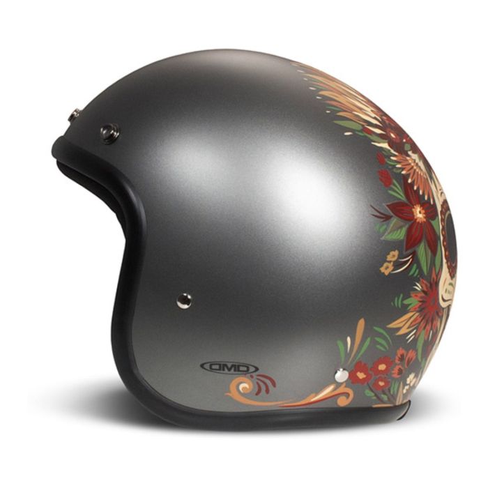 Casco Jet Dmd Retro Graphic Skull