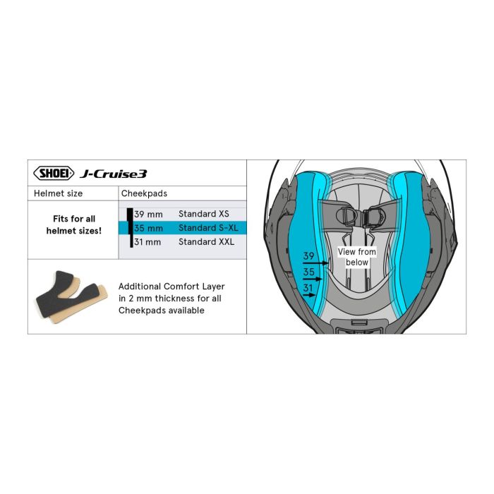 Shoei Type-s Guanciali  35