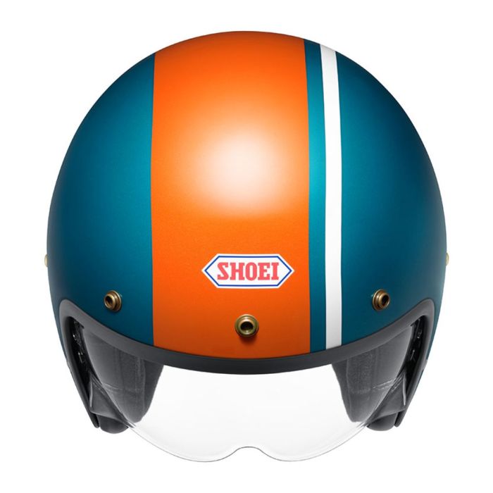 Casco Jet Shoei J-O2 Aventure TC2 Blue Orange