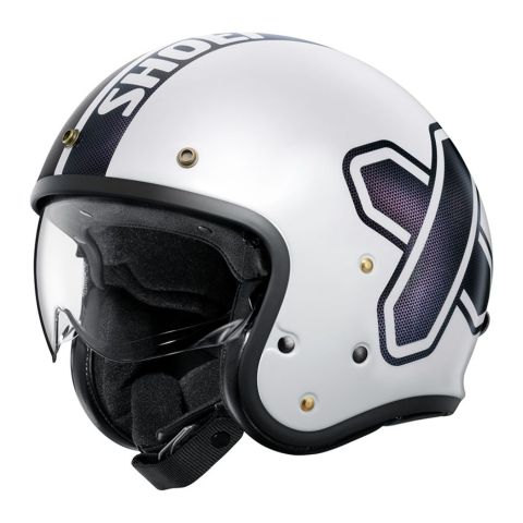 Casco Jet Shoei J-O2 TC6 Crosslogo White