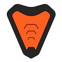 Presa Aria Mentone Tg. L Per Casco Commander Orange Matt