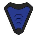 Presa Aria Mentone Tg. L Per Casco Commander Blue Matt