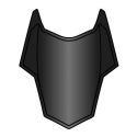 Presa Aria Superiore Per Casco Spark Black Gloss