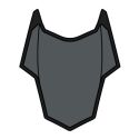 Presa Aria Superiore Per Casco Spark Anthracite Matt