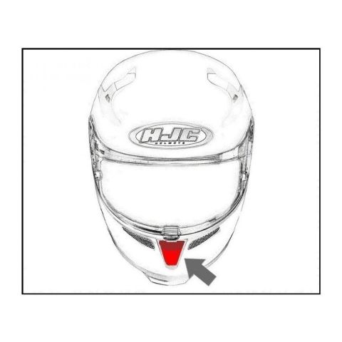 Presa D'aria Mentoniera Hjc Per Is-max II - Cr Silver