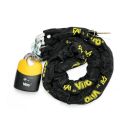 Viro chain with mesh arch padlock 13mm x 150cm