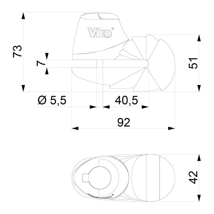 Blocca Disco Viro Armadillo 10 Mm Cromo