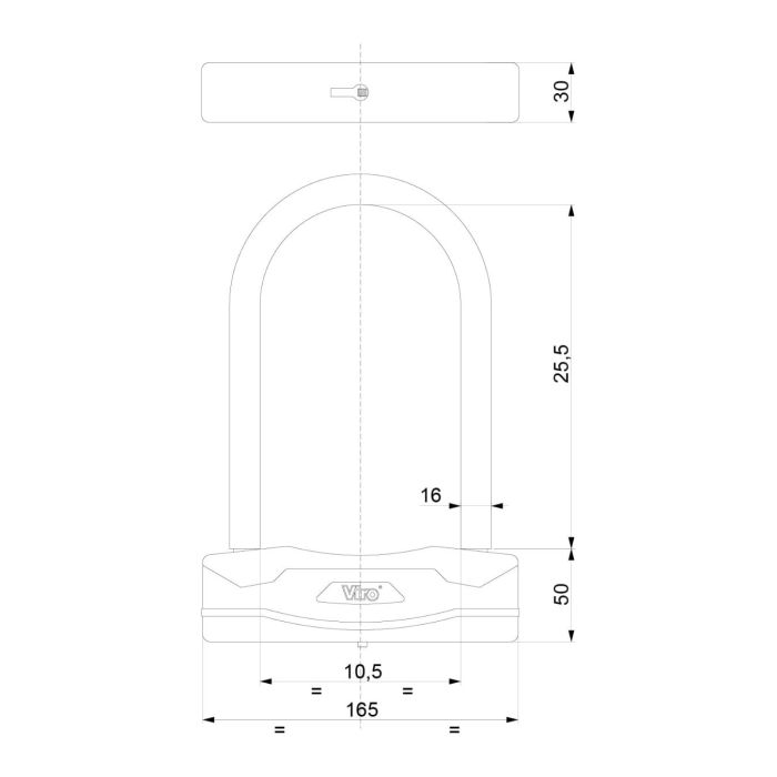 Arco Acciaio Viro 2r.arc.rig.l25,5x10,5 Bl