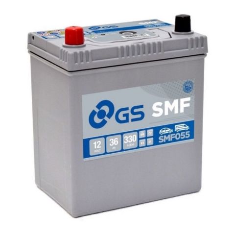 Batteria Auto Gs-yuasa Smf055 12v 36ah Poli Piccoli Sx Lisci