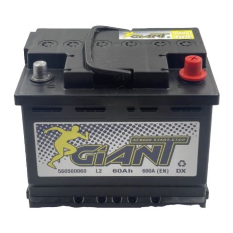 Batteria Auto Giant L2 Afb Start-stop 12v 60 Ah 600a Dx
