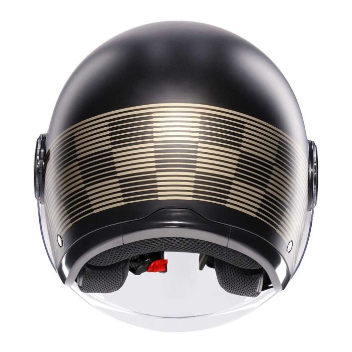 Casco Agv Eteres E2206 Ponza Matt Black/gold
