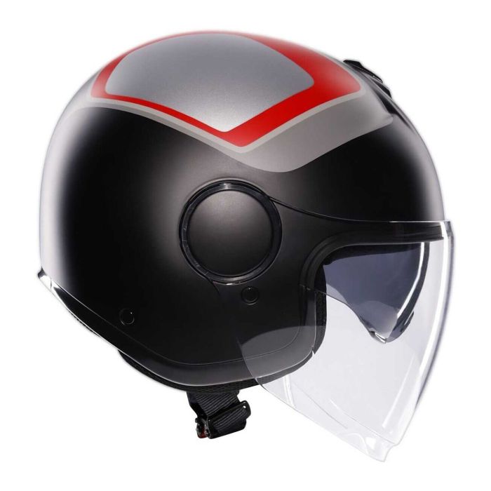 Casco Agv Eteres E2206 Scaglieri Matt Grey/red