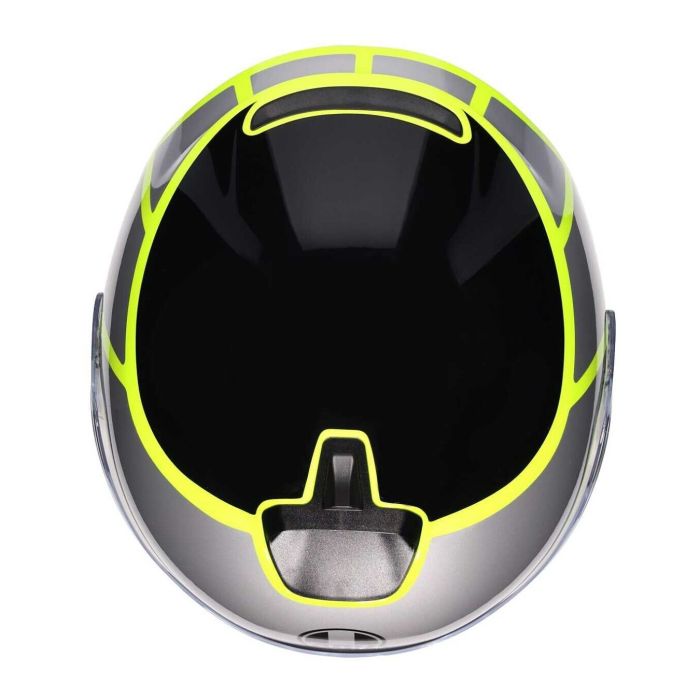 Casco Agv Irides E2206 Davao Black/grey/yellow Fl