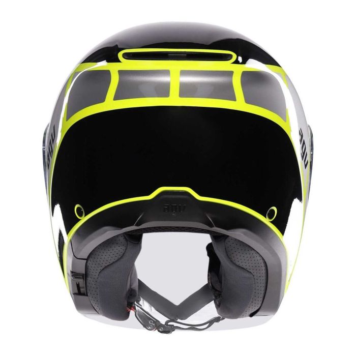 Casco Agv Irides E2206 Davao Black/grey/yellow Fl