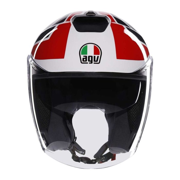 Casco Agv Irides E2206 Tolosa Black/grey/red