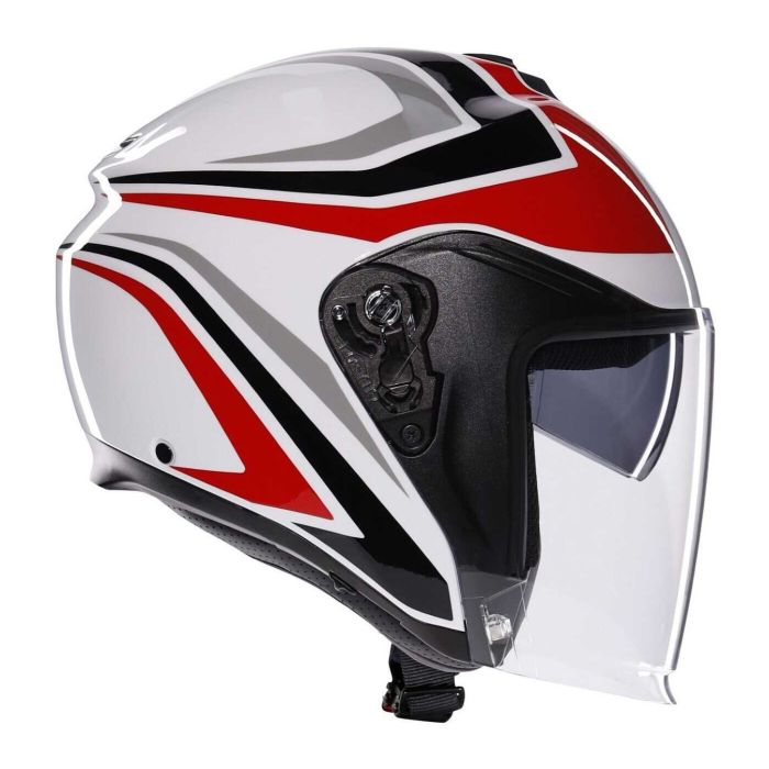 Casco Agv Irides E2206 Tolosa Black/grey/red