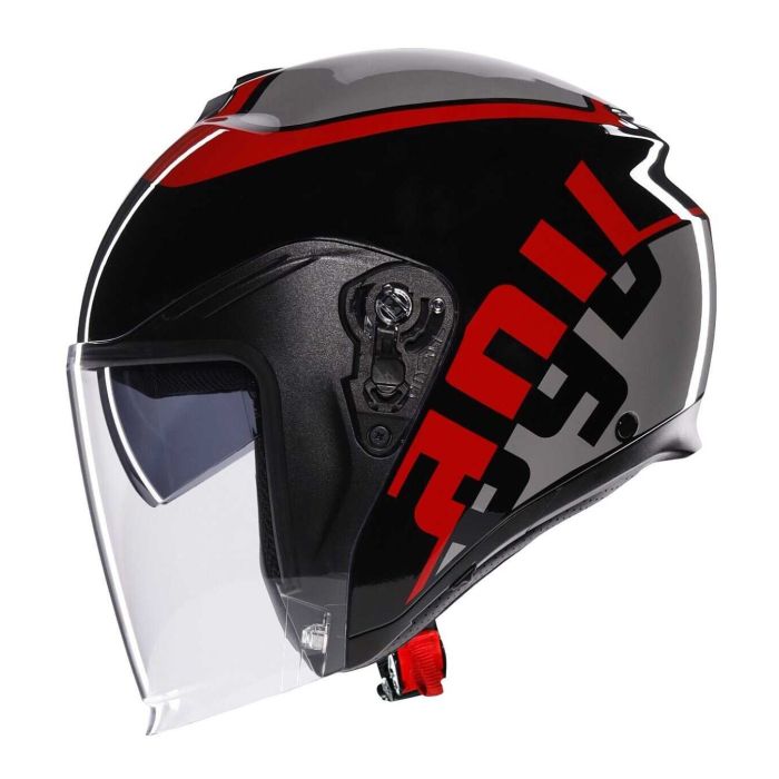 Casco Agv Irides E2206 Valenza Matt Grey/black/red