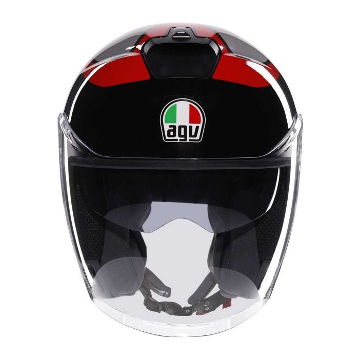 Casco Agv Irides E2206 Valenza Matt Grey/black/red