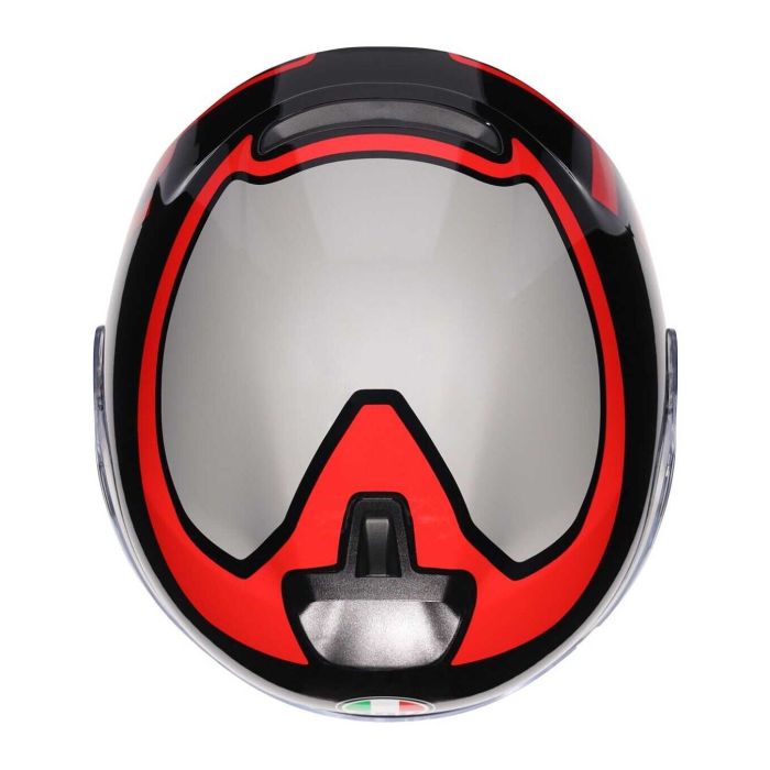 Casco Agv Irides E2206 Valenza Matt Grey/black/red