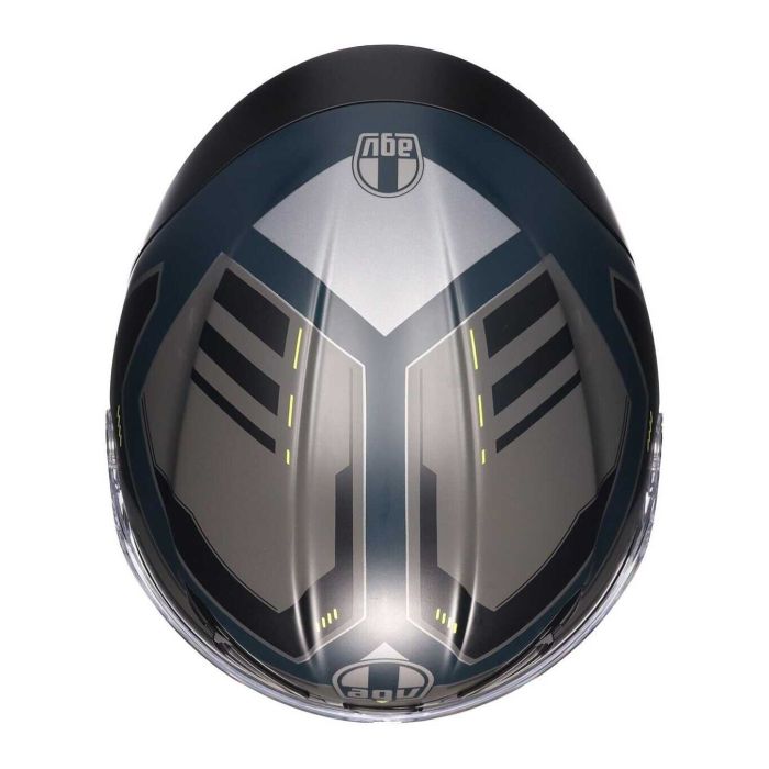 Casco Agv K6 S E2206 Enhance Matt Grey/yellow Flu