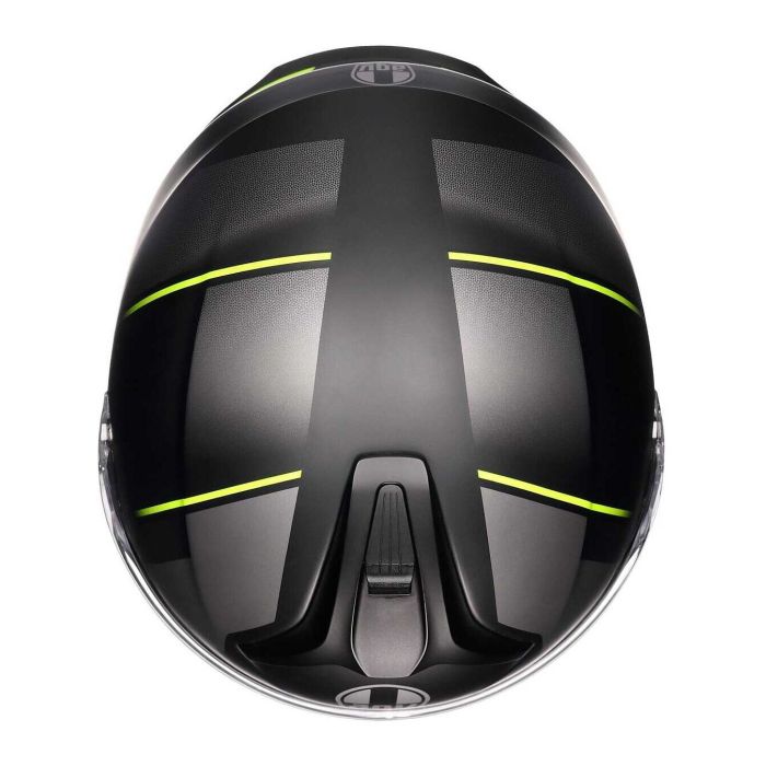 Casco Agv Tourmodular E2206 Multi Perception Matt Black/yel Fluo