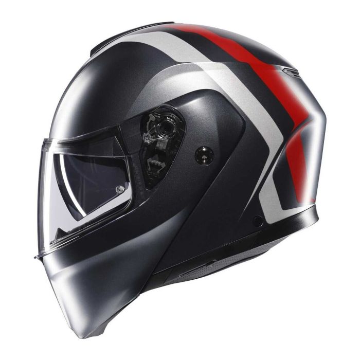 Casco Agv Streetmodular E06 Resia Matt Grey/silv