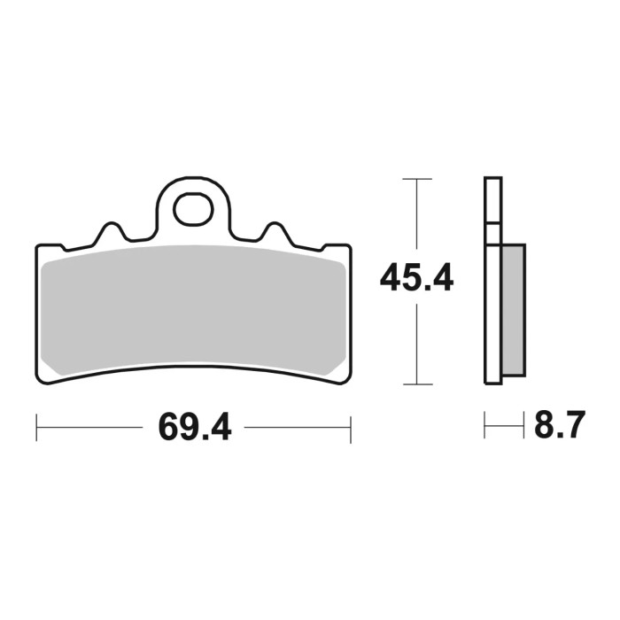 Set Pastiglie Brembo 07gr18cc Carbon Ceramic