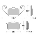 Set Pastiglie Brembo 07ka08sp Sinter Posteriori