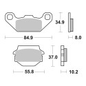 Set Pastiglie Brembo 07su11sx Off Road Racing Sinter