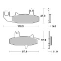 Set Pastiglie Brembo 07su15tt Semimetallica