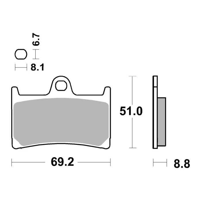 Juego de almohadillas Brembo 07ya23sr Sint. Carreras