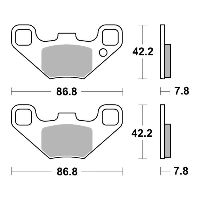 Set Pastiglie Brembo 07po12sx Off Road Racing Sinter