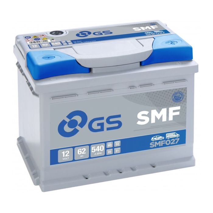 Batteria Auto Gs-yuasa SMF027 62 Ah. 540 A.