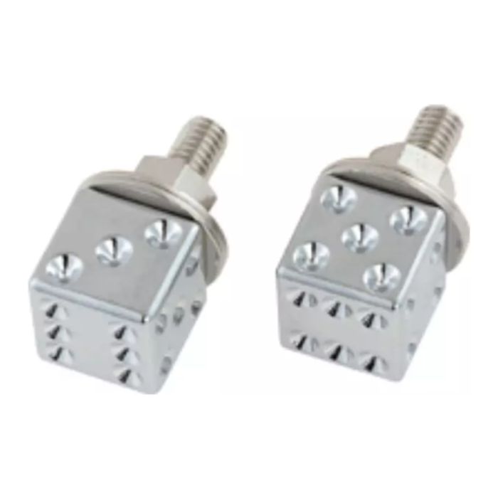 Coppia Viti Targa Amas Dado Cromato