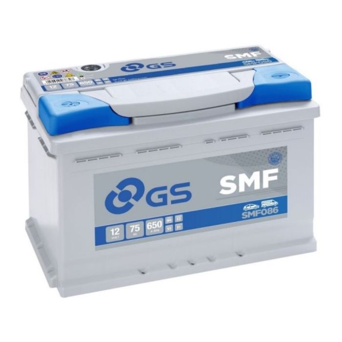 Batteria Auto Gs-yuasa SMF086 75 Ah. 650 A.