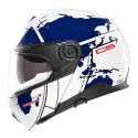 Casco Modulare Schuberth C5 Graphic Globe Blu